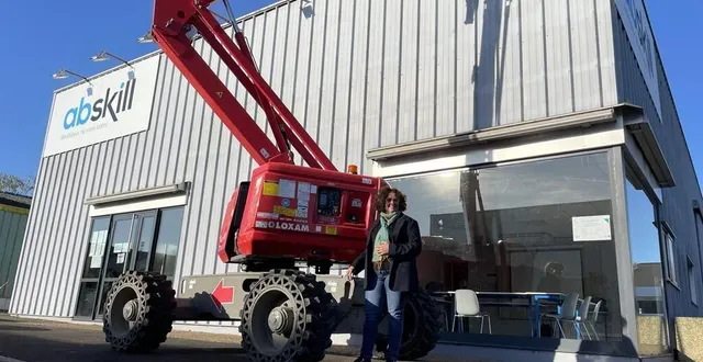 photo  delphine hervé, la directrice régionale d’abskill, a inauguré le centre de sablé-sur-sarthe vendredi 6 octobre 2023.  &copy;  ouest-france 