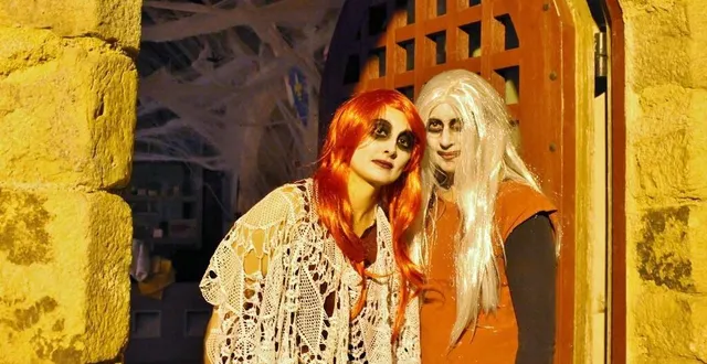 photo  à asnières-sur-vègre, le manoir de la cour se transforme chaque année en maison d’horreur à l’approche d’halloween, comme ici en 2021.  &copy;  archives ouest-france 