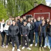 photo  le groupe d’élèves partis quatre semaines en finlande. 