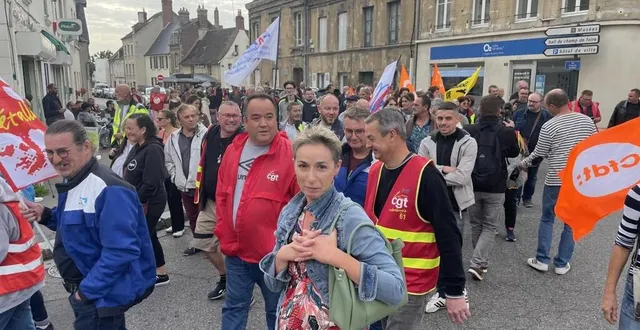 photo  180 personnes dans les rues d’argentan, vendredi 13 octobre 2023.  &copy;  ouest-france 