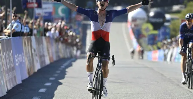 photo  il y a près d’un mois, valentin madouas a remporté le grand prix de plouay, bretagne classic. il sera à la roche d’oëtre, dimanche 15 octobre 2023.  &copy;  thomas bregardis / ouest-france 
