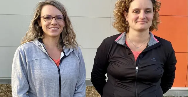 photo  élise bourdin et isabelle libault ont porté le projet.  &copy;  le maine libre 