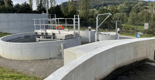 photo  la nouvelle station d’épuration de cerisy-belle-étoile (orne) a été inaugurée ce 17 octobre 2023.  &copy;  ouest-france 