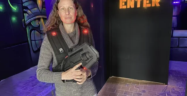 photo  anaïs ledray accueillera les premiers clients de son laser game pendant les vacances de la toussaint.  &copy;  le maine libre 