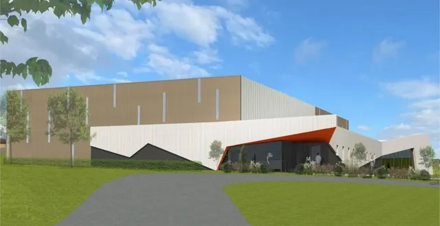 photo  le futur gymnase.  &copy;  cabinet d’architecture a3dess 