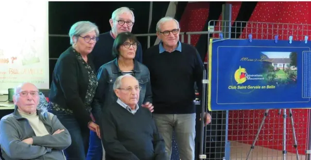photo  jeudi dernier, à la belinoise, le président local de génération mouvement,serge marquis a reçu 85 convives. et parmi eux, deux centenaires. « le premier, roger niquin, a rejoint le club en 2008 tandis que louis bône joue aux cartes avec nous depuis 1987. il habite la commune depuis 1947, ce qui explique sa bonne santé… son cadeau ? un tapis de cartes bien sûr? ».  &copy;  ouest-france 