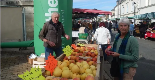 photo  le choix en matière de pommes ne manquait pas.  &copy;  le maine libre 