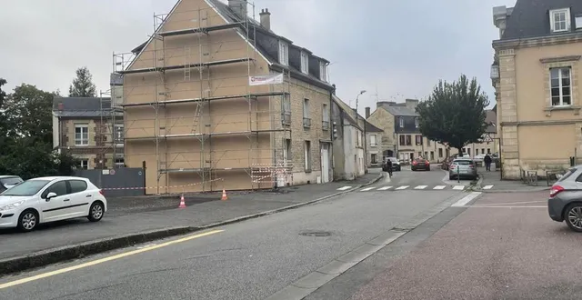 photo  rue aristide-briand, une fresque devrait voir le jour sur ce mur, au printemps 2024  &copy;  ouest-france 