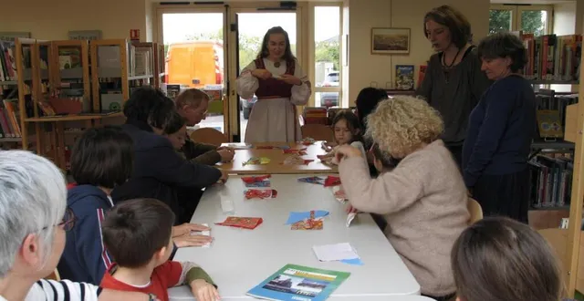 photo  les participants ont pris beaucoup de plaisir à confectionner une poupée de carélie.  &copy;  le maine libre 