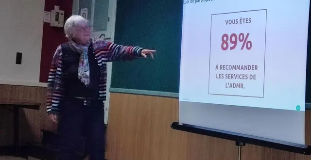 photo  mercredi 25 octobre, christine poché, présidente de l’admr du maine-et-loire, lors de l’assemblée générale de l’admr du candéen. avec un indice de recommandations de 89 %, l’admr du candéen a une offre de services satisfaisante.  &copy;  ouest-france 