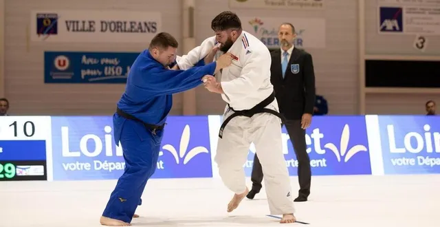 photo  joseph terhec (à droite) a fait ses premiers pas avec son nouveau club d’orléans.  &copy;  philippe rabouin-coulon 