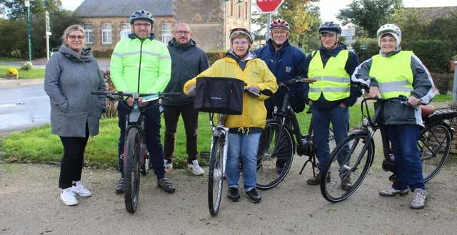 photo  le mauvais temps n’a pas arrêté ces courageux cyclotouristes solidaires.  &copy;  ouest-france 