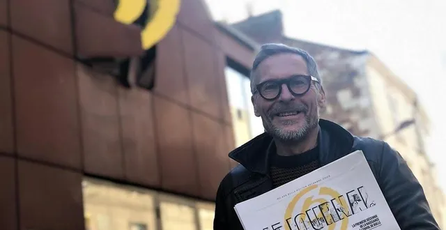 photo  samuel chauveau, patron de la librairie bulle, fait venir à l’abbaye de l’épau, avec le conseil départemental de la sarthe, l’auteur du dernier gaston lagaffe.  &copy;  archives le maine libre 