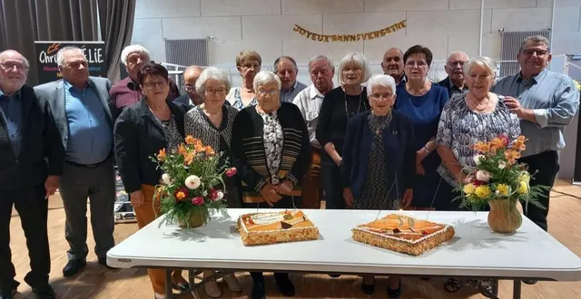 photo  l’anniversaire a été célébré en présence de francis henno (président de la fédération départementale), lionel megret (président cantonal) et jean-yves avignon (maire de spay).  &copy;  le maine libre 