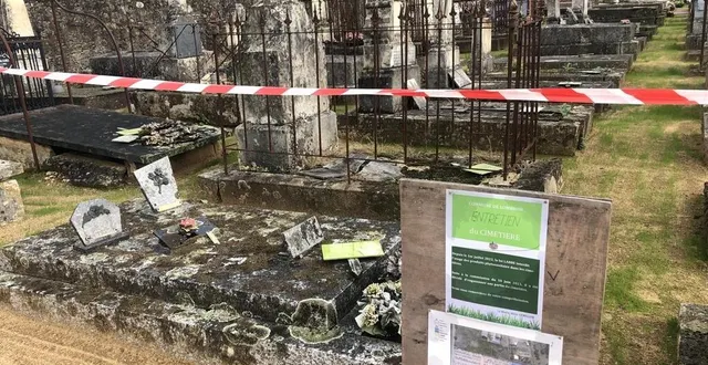 photo  un engazonnement est testé sur une partie du cimetière, à gauche en entrant. d’autres solutions pourraient être utilisées, notamment des plantes en sol comme les sedums.  &copy;  le maine libre 