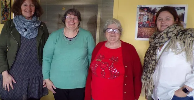 photo  françoise georges, ghislaine rondeau, élisabeth cosquéric, agathe legendre.  &copy;  le maine libre 
