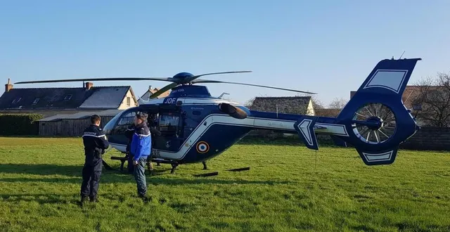 photo  un hélicoptère de la gendarmerie a été engagé à la guierche en début de semaine après la disparition d’une femme de 80 ans.  &copy;  archives mairie de la guierche 
