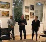 photo  pascal bourgouin, entouré des adjoints catherine gautier et michel henry.  &copy;  le maine libre 