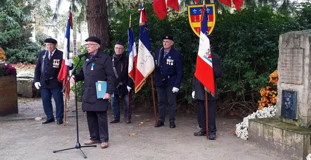 photo  dans son allocution, yves voisin, président de la fndirp 72, a notamment insisté sur le rôle joué par marcel paul pendant sa déportation dans le camp de buchenwald.  &copy;  le maine libre 