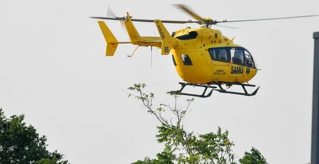 photo  la victime a été prise en charge par l’hélicoptère du samu, à destination du chu d’angers.  &copy;  archives franck dubray / ouest france 