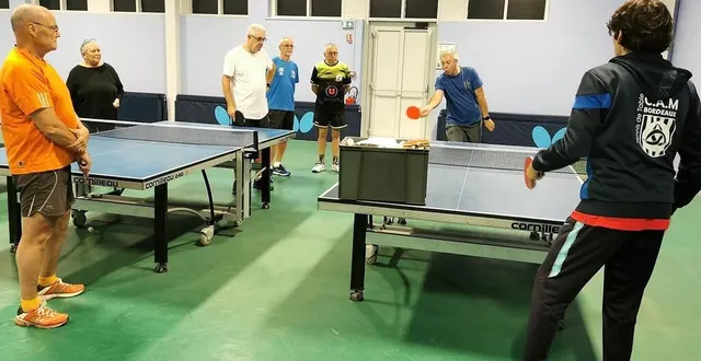 photo  avec sept inscrits, deux femmes et cinq hommes, le ping santé a démarré mardi dernier à l’omnisports.   &copy;  le maine libre 