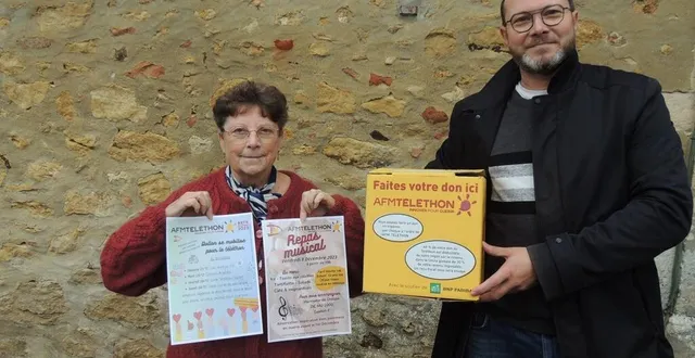 photo  rosine et benjamin pilotent l’organisation de la semaine dédiée au téléthon.   &copy;  le maine libre 