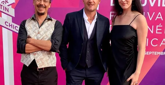 photo  séri pose ici en compagnie de nicolas, le saxophoniste (à gauche) et de fabien maudelonde, dj et créateur du concert the maudel’s project.  &copy;  ouest-france 