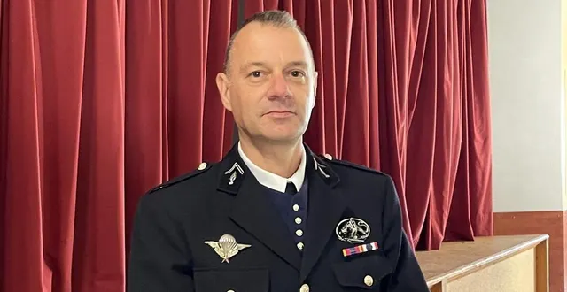photo  frédéric boucheron, commandant de la compagnie de gendarmerie de la flèche, a donné quelques éléments statistiques sur l’année écoulée.  &copy;  le maine libre 