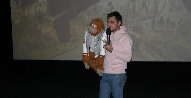 photo  jeff panacloc et jean-marc ont présenté leur film en avant-première au cinémoviking, à saint-lô (manche). 