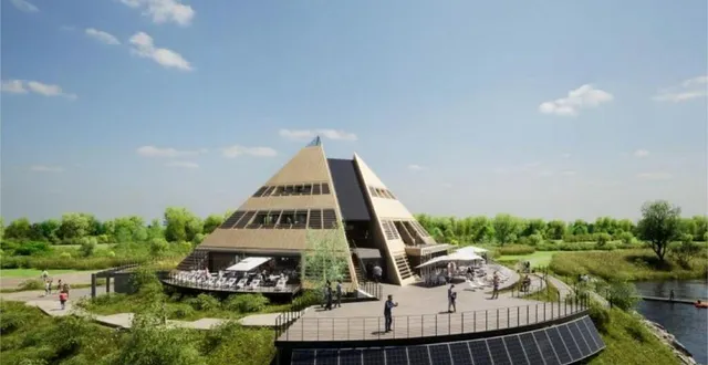 photo  la pyramide deviendra l’accueil central du parc.  &copy;  angers loire métropole 