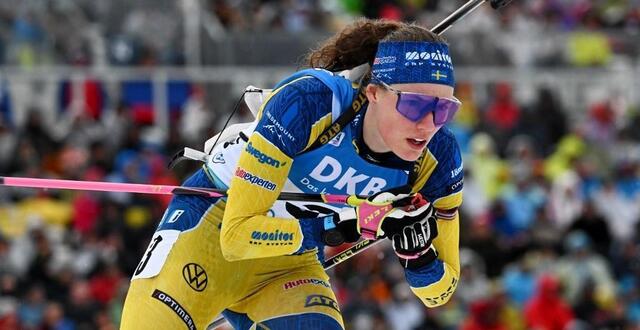 photo  la suédoise hanna oberg sera l’une des favorites au classement général de la coupe du monde biathlon 2023-24. 