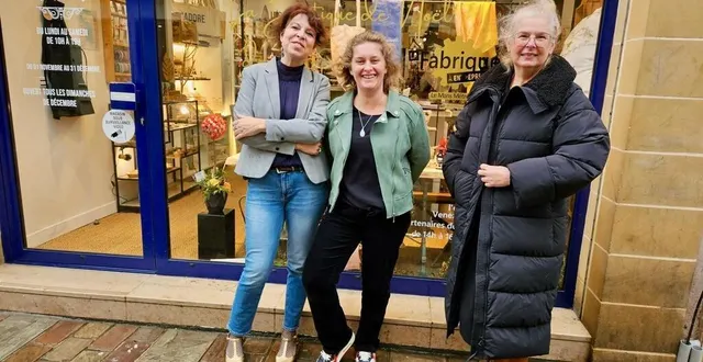 photo  isabelle bernard (la dentelle d’isabelle) peggy chabru (peggy fée) et béatrice pramil de la fabrique à entreprendre.  &copy;  le maine libre 