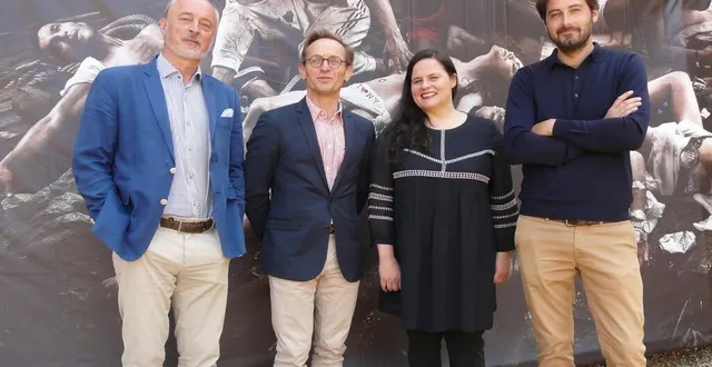 photo  de gauche à droite : jean-louis durand, guillaume renon, alice orange, lancelot durand.  &copy;  le maine libre 