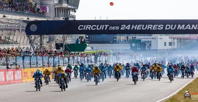 photo  pour fêter ses 10 ans, le grand prix meule bleue se tiendra à nouveau pour la 3e fois sur le circuit bugatti du mans, les 13, 14 et 15 septembre 2024.  &copy;  michel cathelineau 