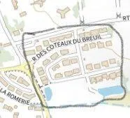 photo  le lotissement du breuil avec ses deux bassins de rétention qui font l’objet d’un litige avec la société européan homes qui a pris l’engagement de reprendre les profils, désormais la commune seral’interlocuteur.  &copy;  mairie 