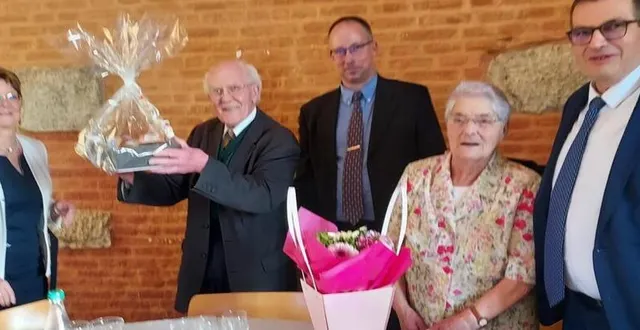 photo  l’abbé lemaître et madeleine delaunay étaient à la table d’honneur.  &copy;  ouest-france 