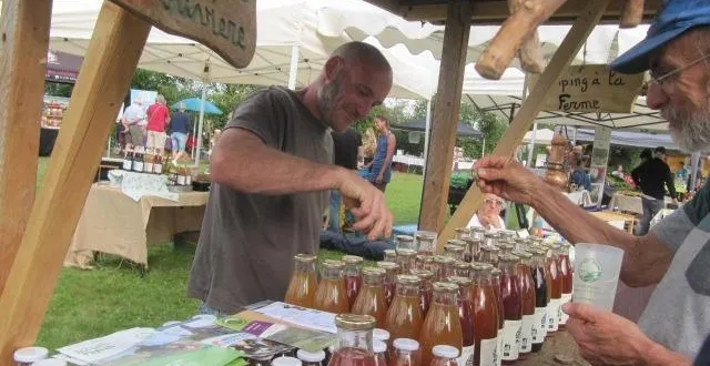 photo  thomas boniface lors du marché d’été de roche d’oëtre.  &copy;  ouest-france 