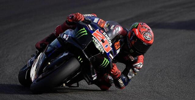 photo  fabio quartararo n’est pas satisfait des performances de la yamaha.  ©  photo : pablo morano / reuters 