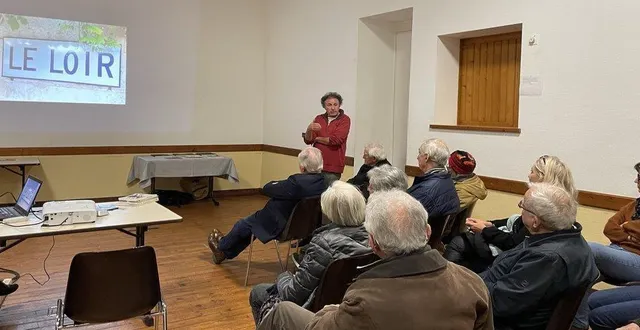 photo  henri boillot a tenu son auditoire en haleine.  &copy;  le maine libre 