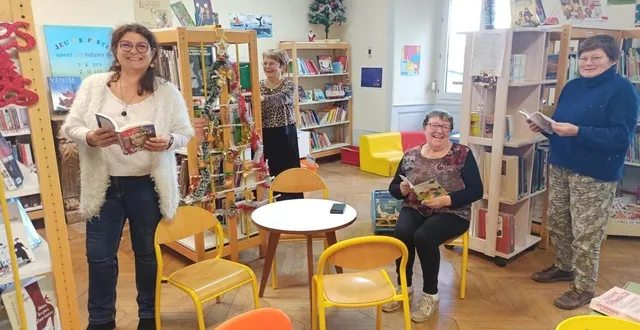 photo  les bénévoles ont accueilli les visiteurs toute la journée.  &copy;  le maine libre 