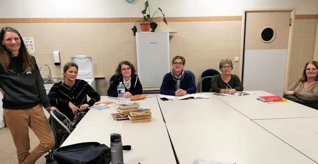 photo  chaque participante inscrite au cours a une bonne motivation pour se (re)mettre à l’anglais.  &copy;  le maine libre 