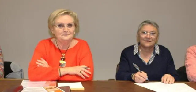 photo  de gauche à droite : marie-thérèse livet, présidente de familles rurales ; annie andré, trésorière de familles rurales ; annie queuin, vice-présidente du ccas, et marie bertrand, kiné ouest prévention.  &copy;  ouest-france 