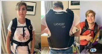 photo  alison et le gilet vibrant.  &copy;  fabienne simonin 