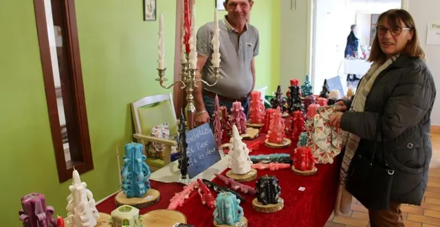 photo  le stand de pascal teszner, a rencontré un réel succès  &copy;  ml 