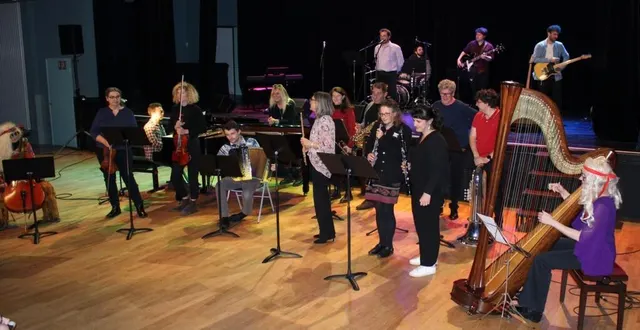 photo  19 professeurs de musique seront en concert, samedi. au val’rhonne, ils ont présenté, en avant-première, le concert the beatles.  &copy;  ouest-france 