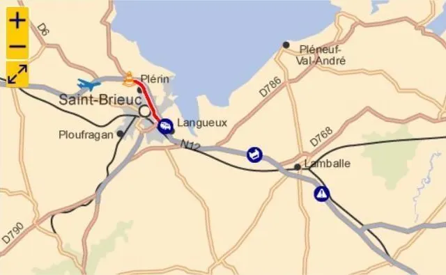 photo l’accident a provoqué des ralentissements.  ©  capture d’écran bison futé