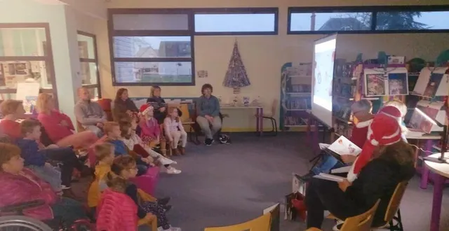 photo  mercredi en fin d’après-midi c’était l’heure du conte à la bibliothèque. de très belles histoires sur le thème de noël racontées par isabelle, céline, monique, lyliane et patrick à destination d’enfants âgés de 4 à 8 ans. l’initiative sera renouvelée tout au long de l’année prochaine sur différents thèmes.  &copy;  ouest-france 