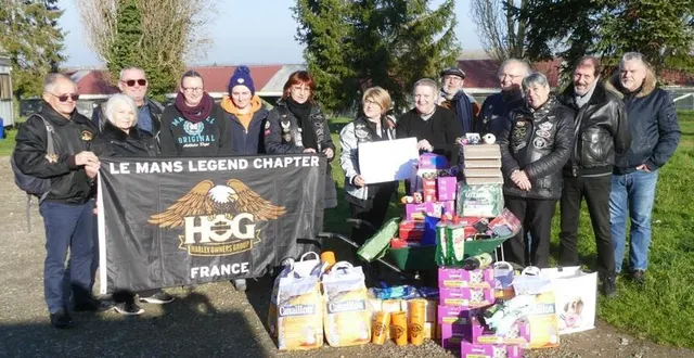 photo  le club le mans legend chapter est venu au refuge.  &copy;  le maine libre 