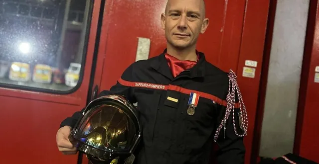photo  l’adjudant julien glasberg (photo) et le sergent manuel gervais ont secouru de la noyade un homme qui était tombé dans le loir, en septembre 2022. un geste distingué lors de la sainte-barbe départementale, vendredi 8 décembre 2023.  &copy;  ouest-france 