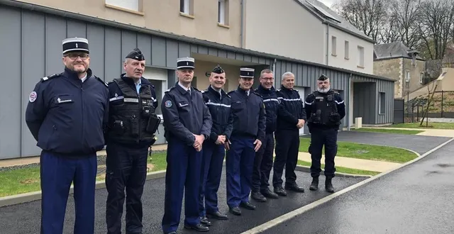 photo  les gendarmes de la sarthe ont pu découvrir, ce vendredi 8 décembre, la nouvelle gendarmerie du lude, qui ouvrira ses portes le 1er janvier 2024.  &copy;  ouest-france 